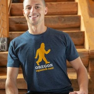 little bay root s oregon squatch out tee sasquatch